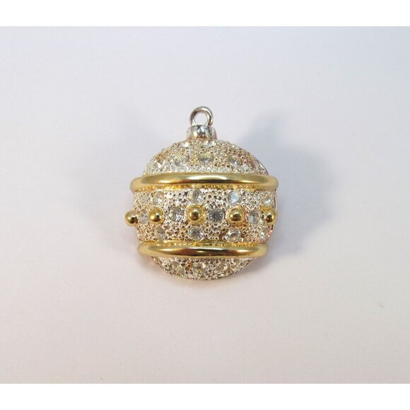 Vintage Christmas Ornament Brooch signed Roman - Picture 5 of 10